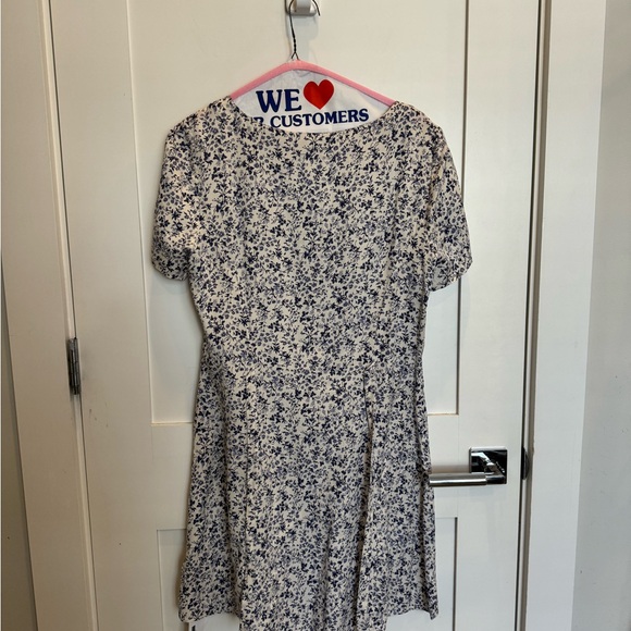 Reformation Blue Floral Dress mini - Picture 4 of 11